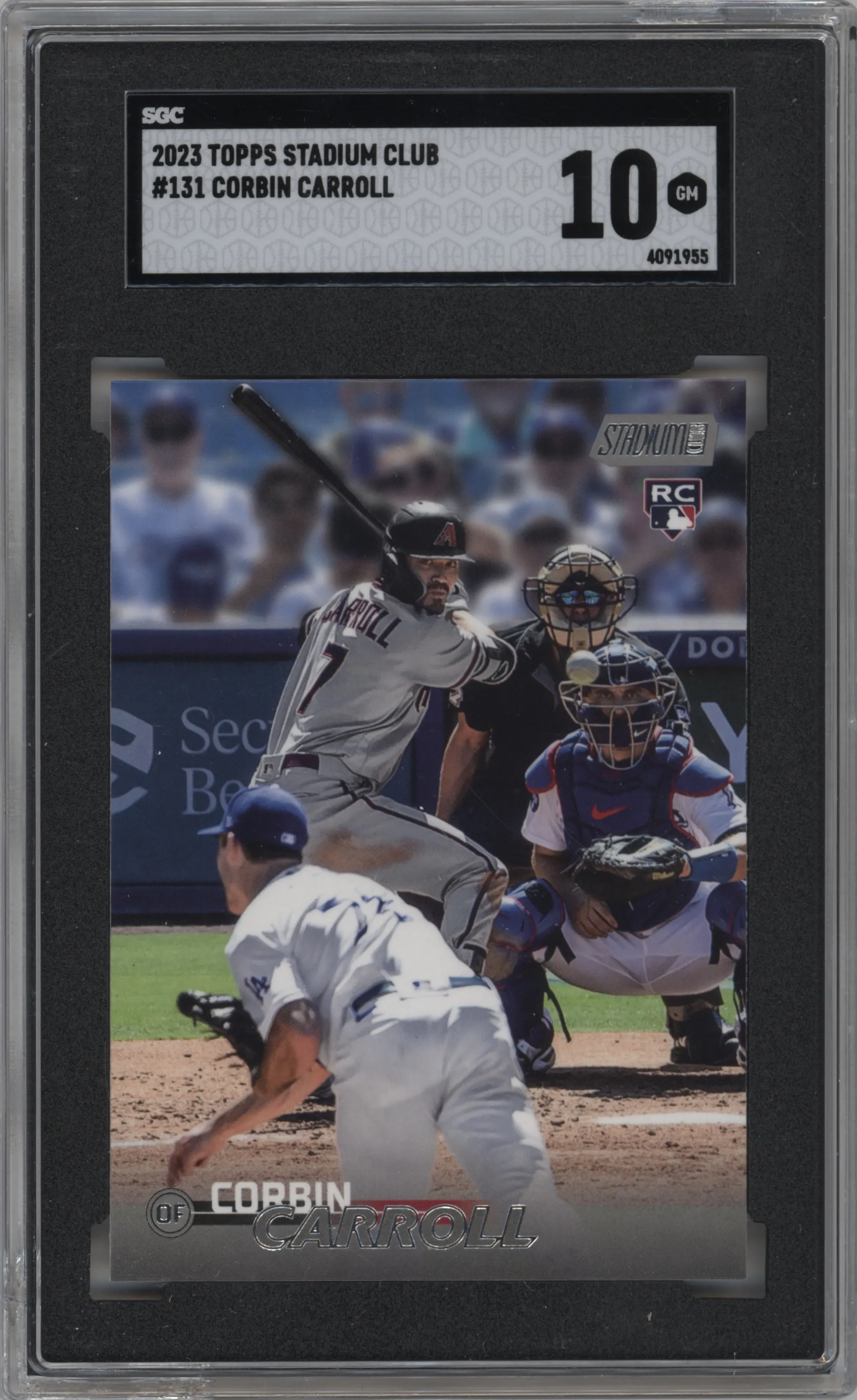 2023 Topps Stadium Club Corbin Carroll SGC 10