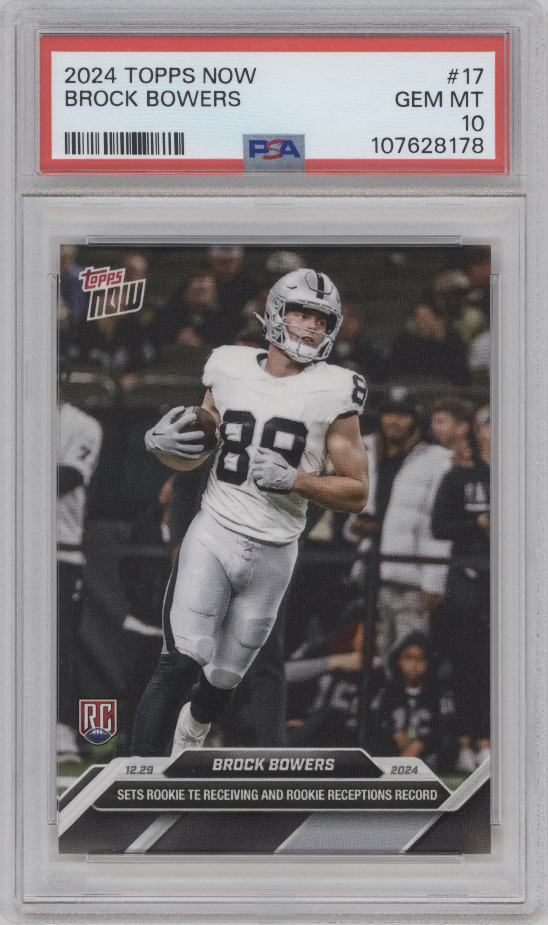 2024 Topps Now Brock Bowers #17 PSA 10