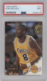 Kobe Bryant from the 1996-97 NBA Hoops set graded by PSA and given an overall grade of 9.