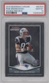 Rob Gronkowski from the 2010 Topps Chrome set graded by PSA and given an overall grade of 10.