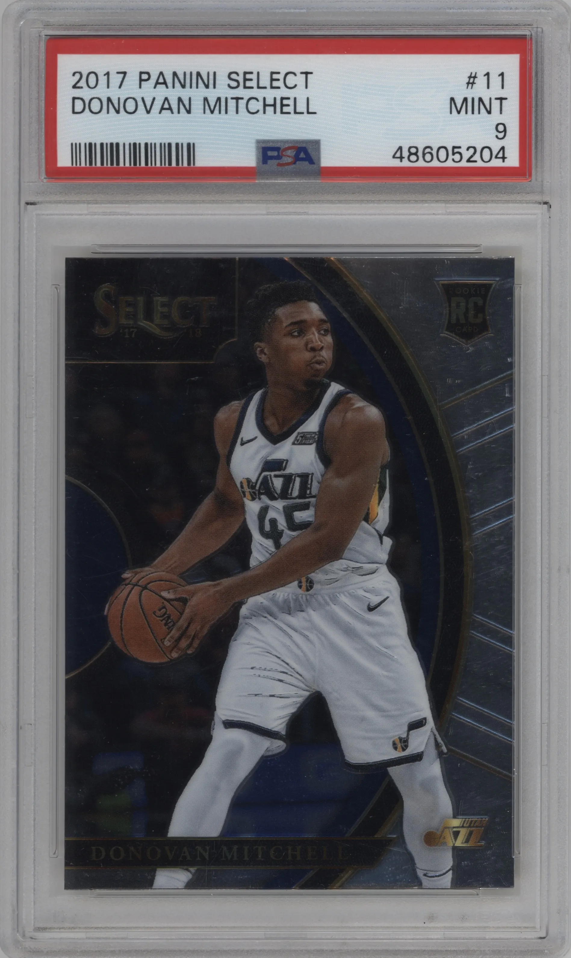 2017 Panini Select Donovan Mitchell PSA 9
