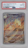 Espathra from the 2023 Pokemon SV set graded by PSA and given an overall grade of 10.
