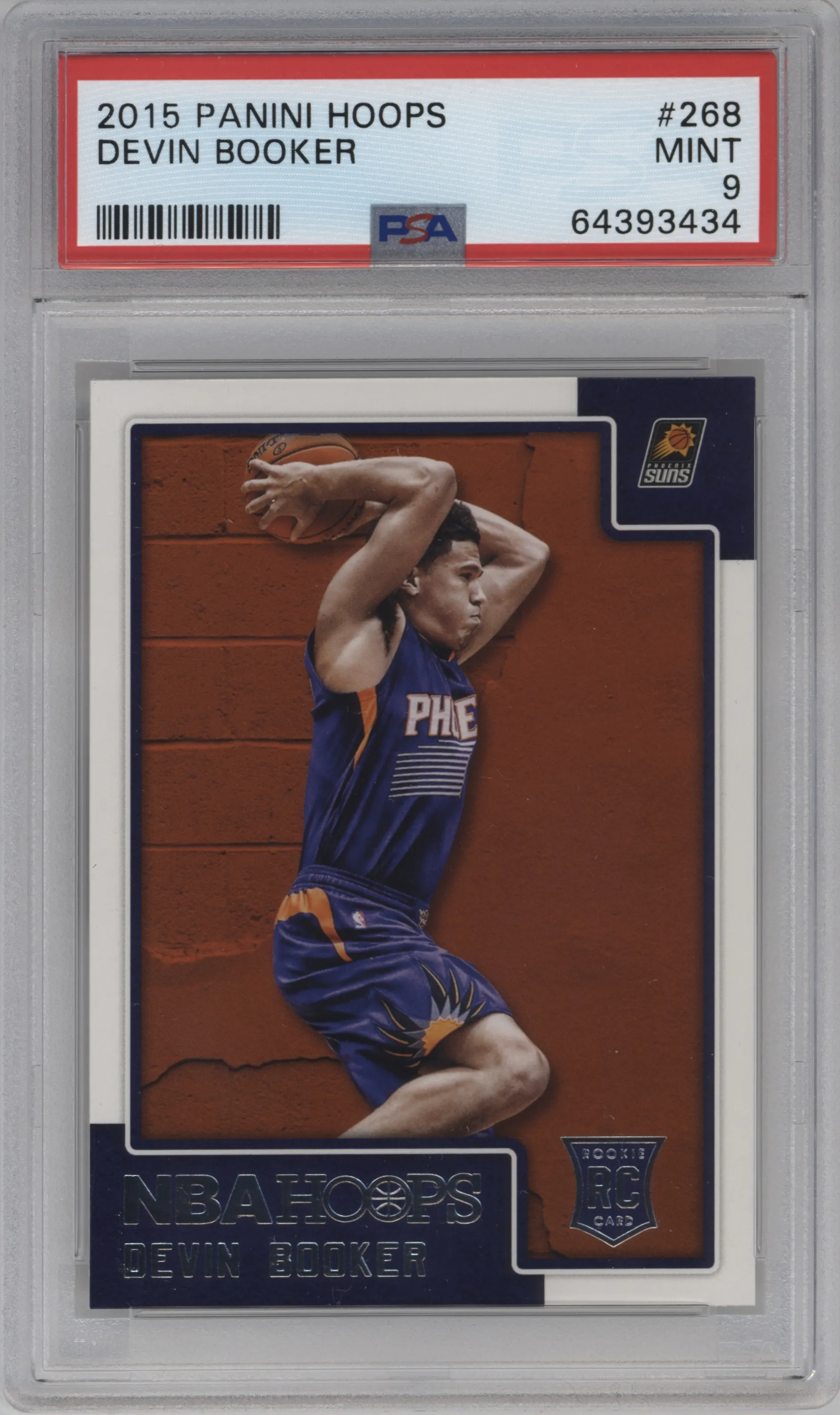 2015 Panini NBA Hoops Devin Booker PSA 9