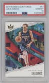 Luka Doncic from the 2019-20 Panini Court Kings set graded by PSA and given an overall grade of 10.