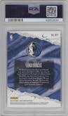 Luka Doncic from the 2019-20 Panini Court Kings set graded by PSA and given an overall grade of 10.