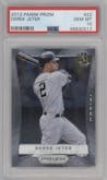Derek Jeter from the 2012 Panini Prizm set graded by PSA and given an overall grade of 10.