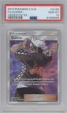 Guzma from the 2019 Pokemon S&M  set graded by PSA and given an overall grade of 10.