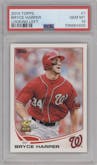 Bryce Harper from the 2013 Topps Series 1 set graded by PSA and given an overall grade of 10.