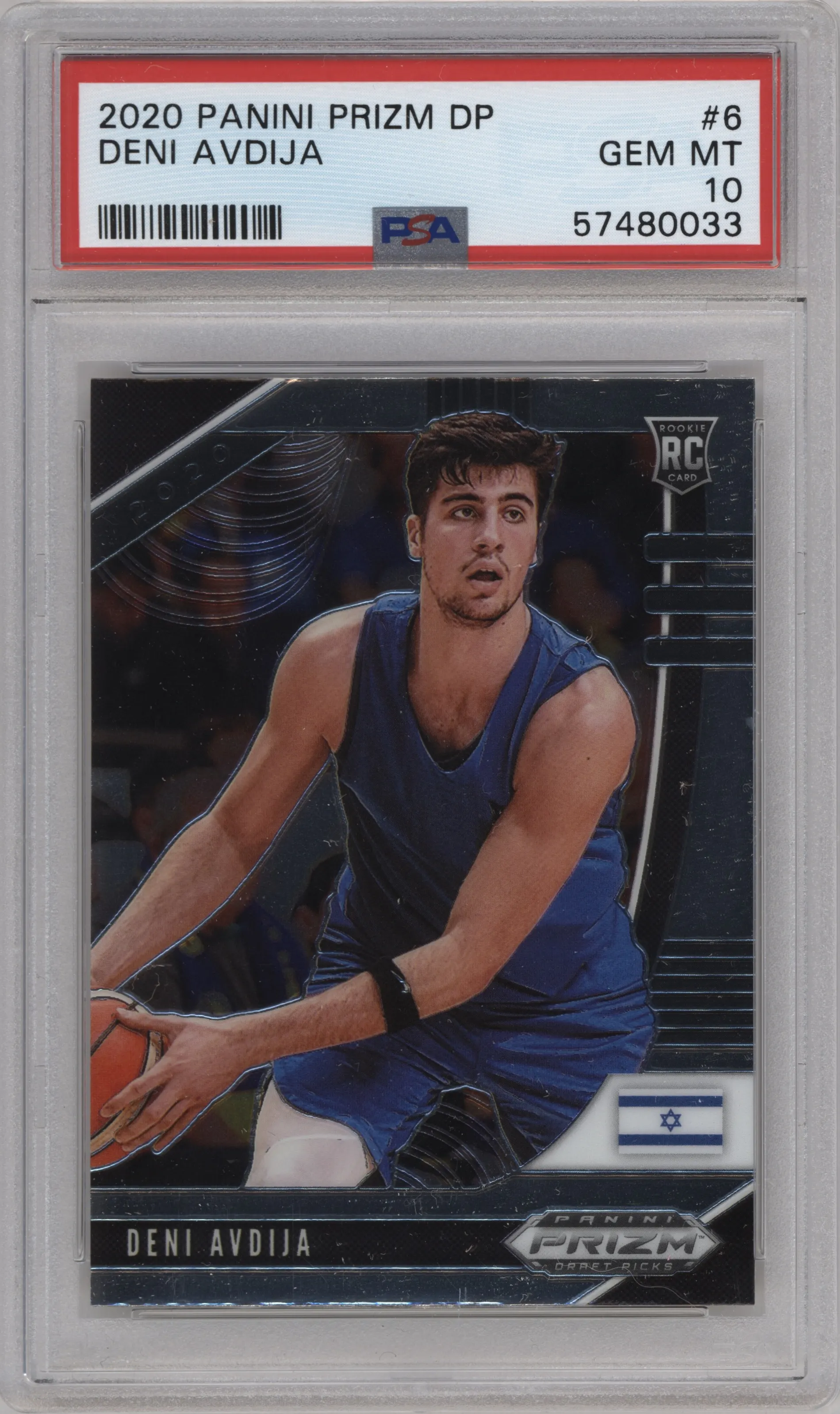 2020 Panini Prizm Draft Picks Deni Avdija #6 PSA 10