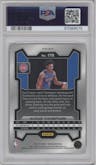 Ausar Thompson from the 2023-24 Panini Prizm set featuring a Red Ice parallel graded by PSA and given an overall grade of 10.