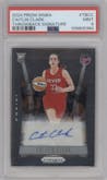 Caitlin Clark from the 2024 Panini Prizm WNBA set graded by PSA and given an overall grade of 9.