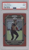 Chris Olave from the 2022 Panini Prizm set featuring a Red Prizm parallel graded by PSA and given an overall grade of 9.
