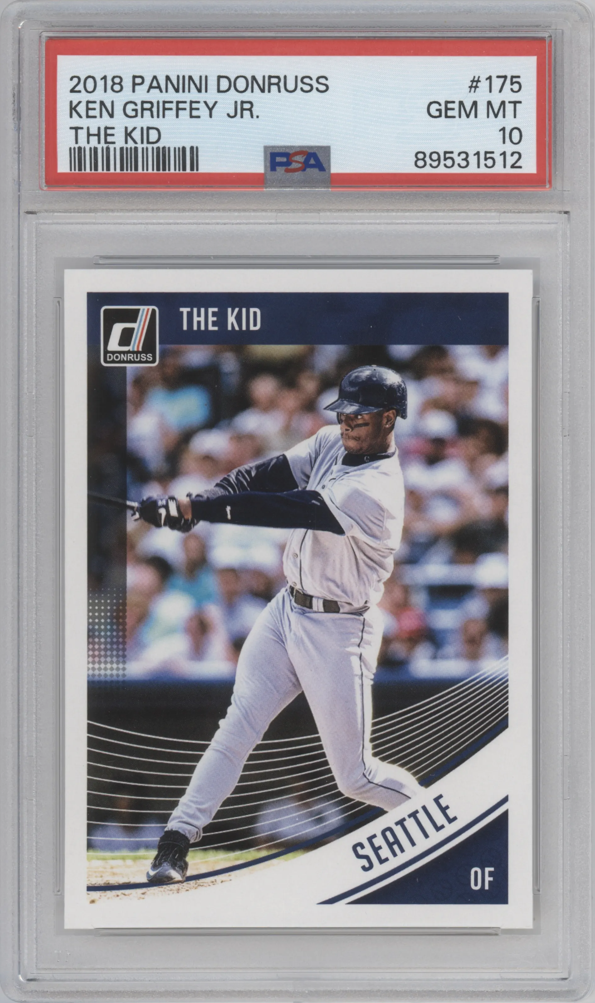 2018 Panini Donruss Var. Ken Griffey Jr. #175 PSA 10