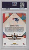 Drake Maye  from the 2024 Donruss set graded by PSA and given an overall grade of 10.