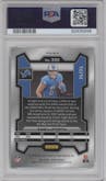 Sam LaPorta from the 2023 Panini Prizm set featuring a Camo Prizm parallel graded by PSA and given an overall grade of 10.