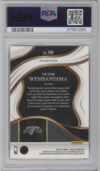 Victor Wembanyama from the 2023-24 Panini Select  set graded by PSA and given an overall grade of 10.