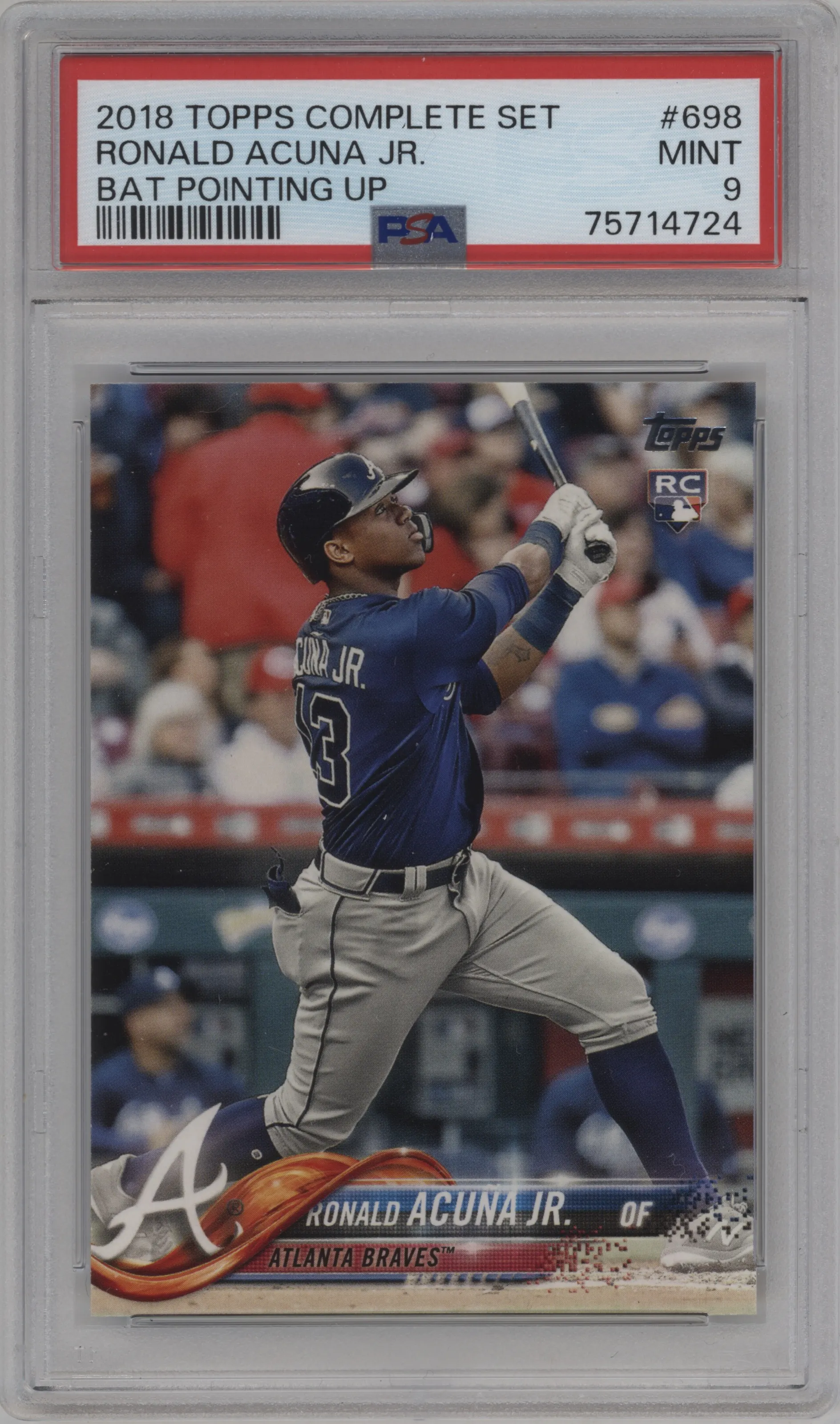 2018 Topps Series 2 Variation Ronald Acuna Jr. PSA 9