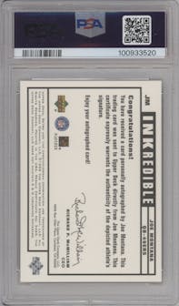 Joe Montana from the 1999 Upper Deck Retro set graded by PSA and given an overall grade of 8.