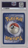 Scyther from the 1999 Pokemon set graded by PSA and given an overall grade of 6.