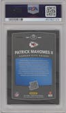 Patrick Mahomes II from the 2017 Panini Donruss Optic set featuring a Pink parallel graded by PSA and given an overall grade of 10.