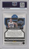 Franz Wagner from the 2021-22 Panini Prizm  set featuring a Factory Box Set parallel graded by PSA and given an overall grade of 10.