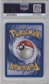 Charizard from the 1999 Pokemon set graded by PSA and given an overall grade of 6.