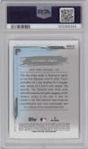 Spencer Jones from the 2024 Bowman Chrome Mega Box set graded by PSA and given an overall grade of 10.