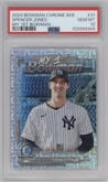 Spencer Jones from the 2024 Bowman Chrome Mega Box set graded by PSA and given an overall grade of 10.