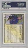 Roy Halladay from the 1999 Topps set graded by PSA and given an overall grade of 10.