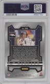 John Elway from the 2023 Panini Prizm set featuring a Black/White Checker parallel graded by PSA and given an overall grade of 10.