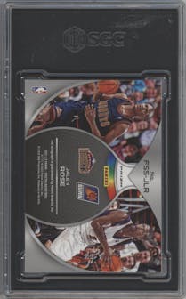 Jalen Rose from the 2021-22 Panini Spectra set featuring a Nebula parallel graded by SGC and given an overall grade of 9.