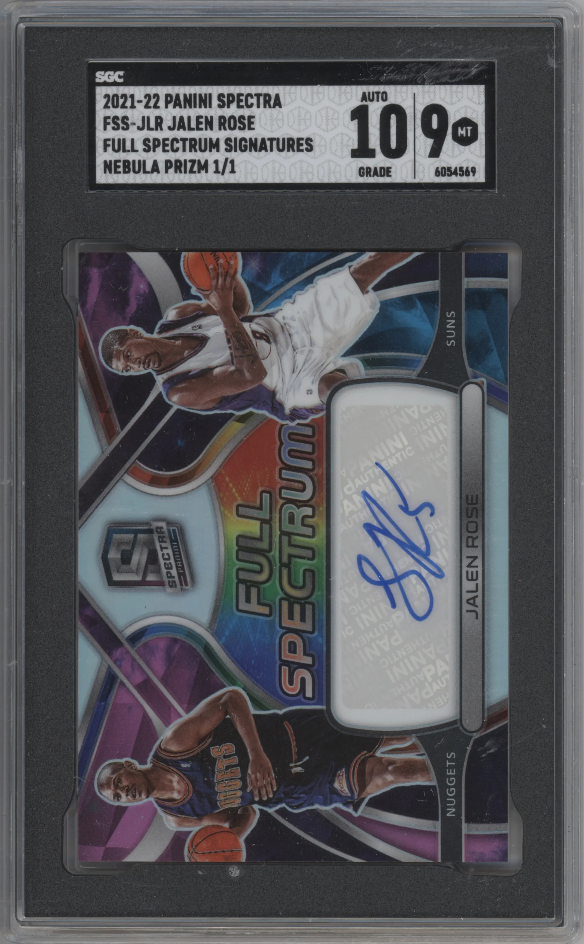 2021 Panini Spectra Full Spectrum Sig. Jalen Rose Nebula SGC 9