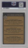 Alonza Bumbry/Dwight Evans/Charlie Spikes from the 1973 Topps set graded by PSA and given an overall grade of 6.
