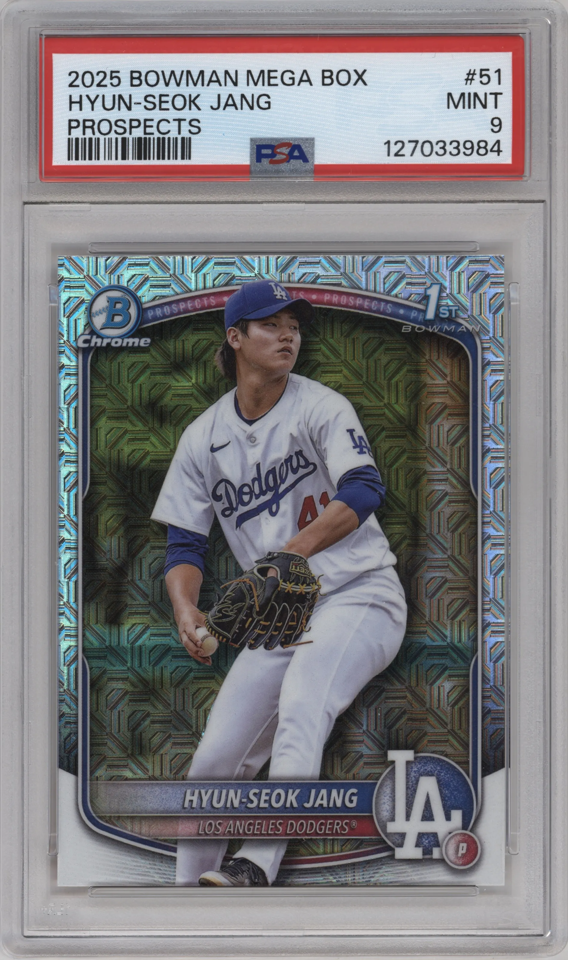 2025 Bowman Mega Box Chr.Pros. Hyun-Seok Jang PSA 9