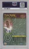 Peyton Manning from the 1998 Pacific set graded by PSA and given an overall grade of 10.