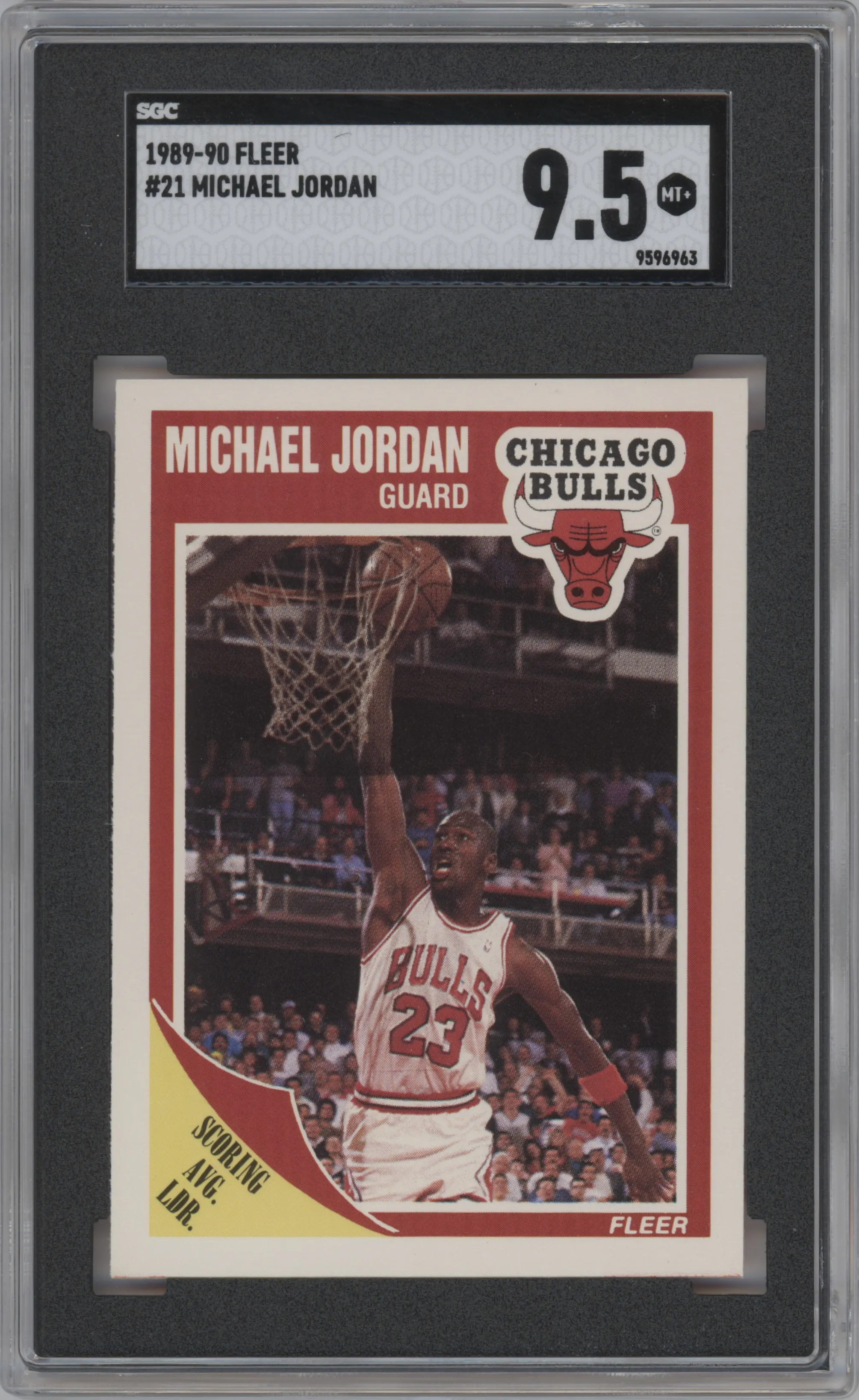 1989 Fleer Michael Jordan #21 SGC 9.5