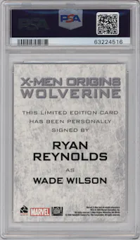Ryan Reynolds from the 2009 Rittenhouse X-Men Origins: Wolverine set graded by PSA and given an overall grade of 10.