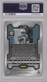 De'Von Achane from the 2023 Panini Prizm set featuring a Pink Prizm parallel graded by PSA and given an overall grade of 9.