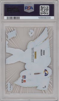 Puka Nacua from the 2023 Panini Zenith set graded by PSA and given an overall grade of 10.