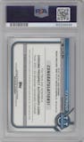 CJ Stroud from the 2021-22 Bowman University set graded by PSA and given an overall grade of 10.