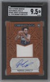 Dereck Lively II from the 2023-24 Panini Obsidian set featuring a Electric Etch Orange Flood parallel graded by SGC and given an overall grade of 9.5.