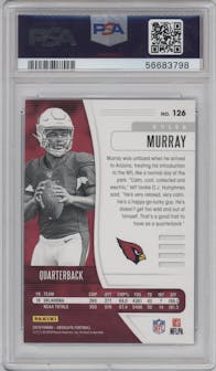 Kyler Murray from the 2019 Panini Absolute set featuring a Green parallel graded by PSA and given an overall grade of 10.