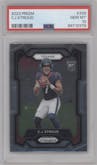 C.J. Stroud from the 2023 Panini Prizm set graded by PSA and given an overall grade of 10.