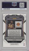 Shaquille O'neal from the 2022-23 Panini Prizm  set featuring a Purple Ice parallel graded by PSA and given an overall grade of 10.