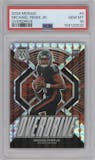 Michael Penix Jr. from the 2024 Panini Mosaic set graded by PSA and given an overall grade of 10.