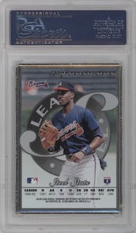 Fred McGriff from the 1996 Leaf Preferred set graded by PSA and given an overall grade of 10.