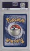 Hitmonchan from the 1999 Pokemon set graded by PSA and given an overall grade of 8.