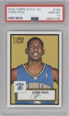 Chris Paul from the 2005-06 Topps 1952 Style  set graded by PSA and given an overall grade of 10.