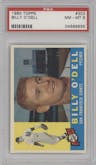 Billy O'Dell from the 1960 Topps set graded by PSA and given an overall grade of 8.