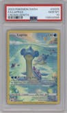 Lapras from the 2023 Pokemon SWSH set graded by PSA and given an overall grade of 10.